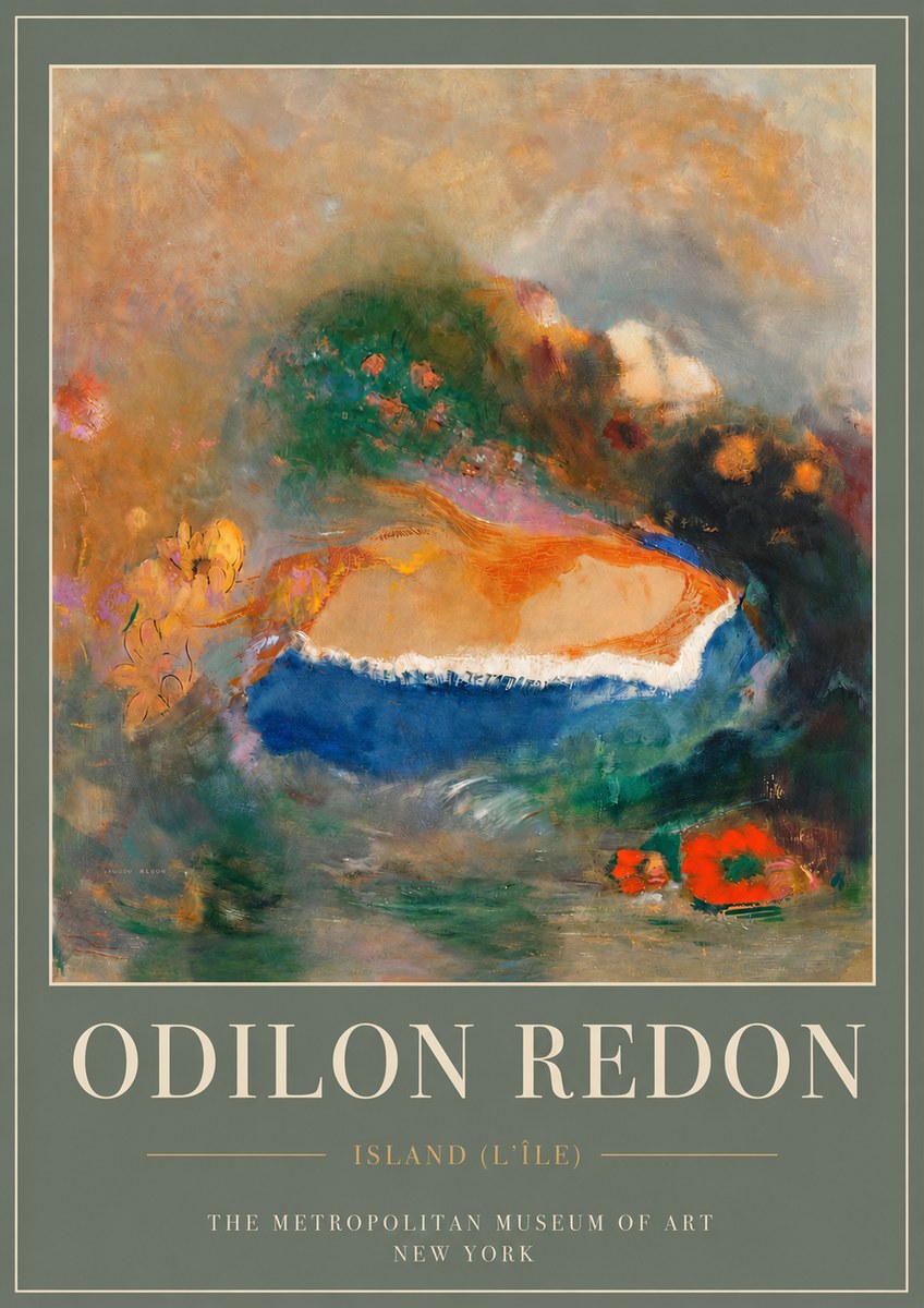 Odilon Redon Island (L'île) No4 - Poszter