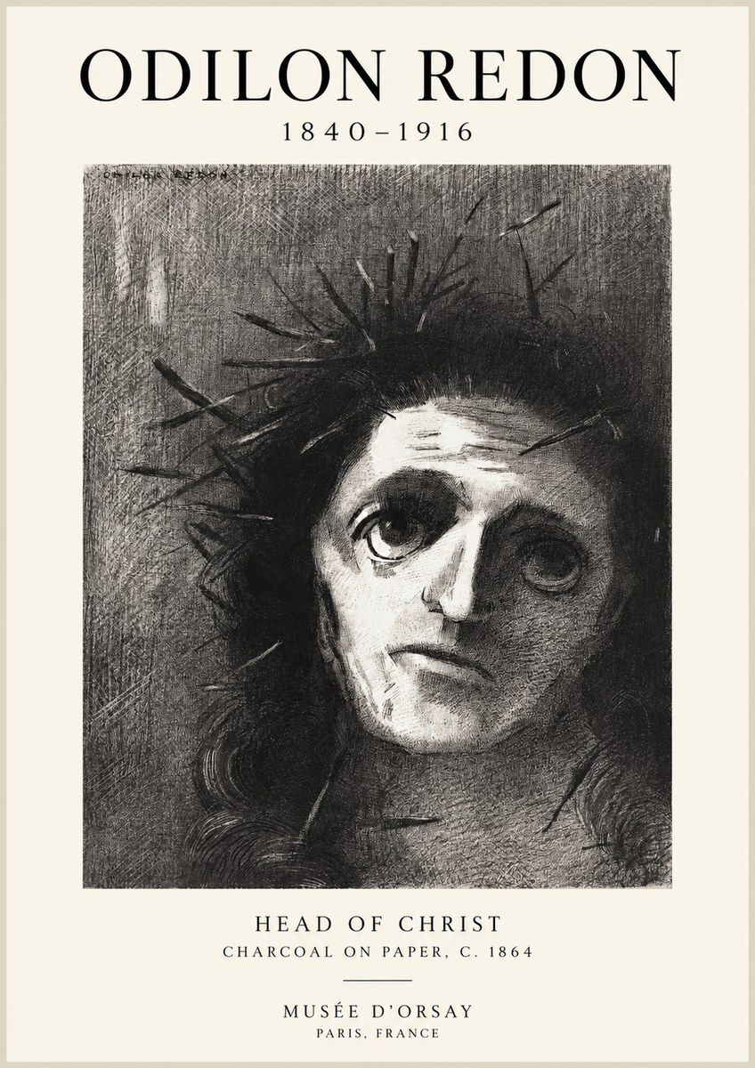 Odilon Redon Head of Christ I No1 - Poszter