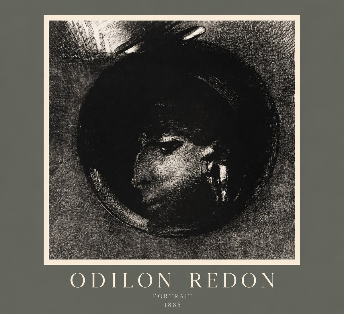 Odilon Redon Portrait No2 - Poszter