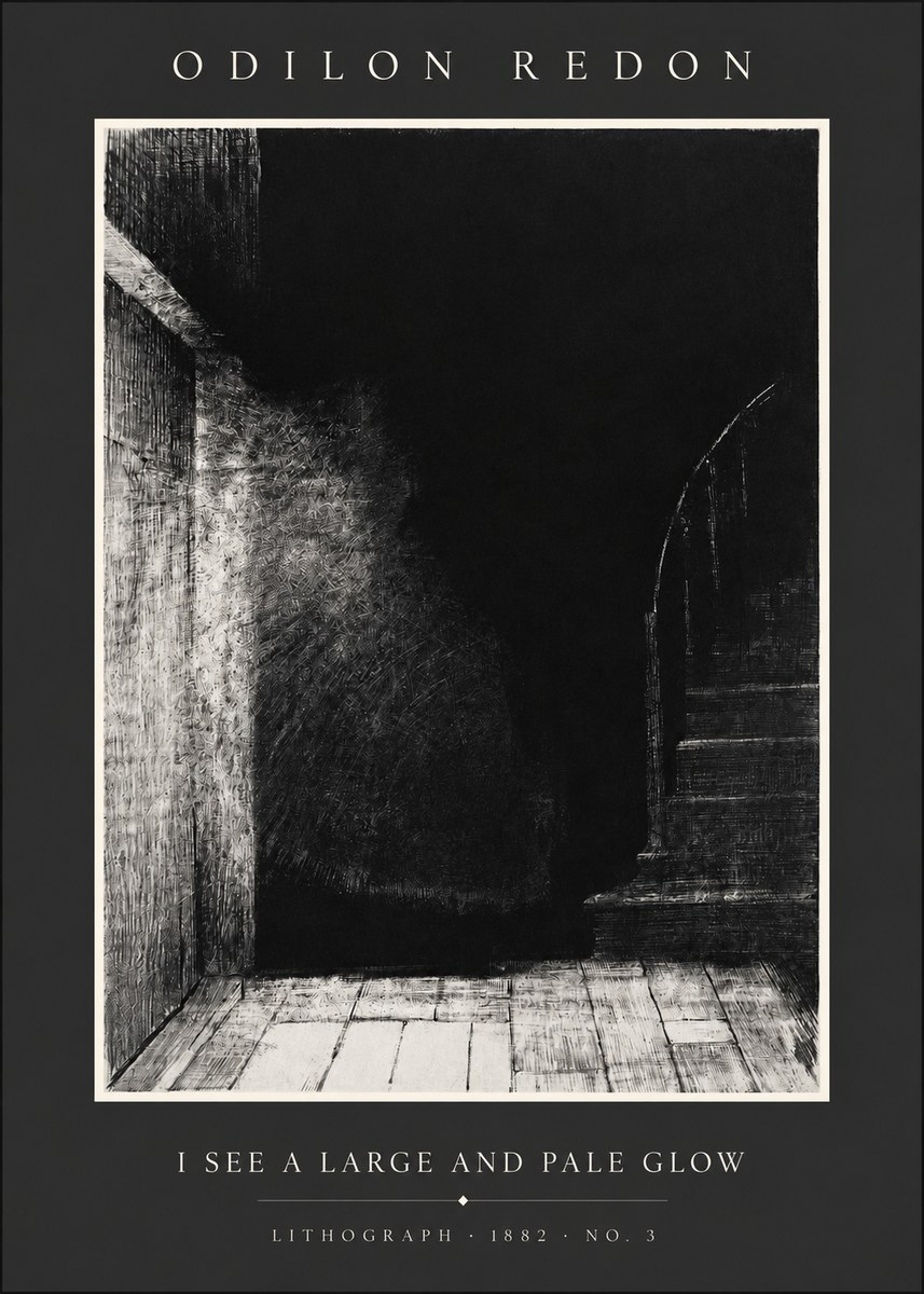 Odilon Redon I See a Large and Pale Glow No2 - Poszter