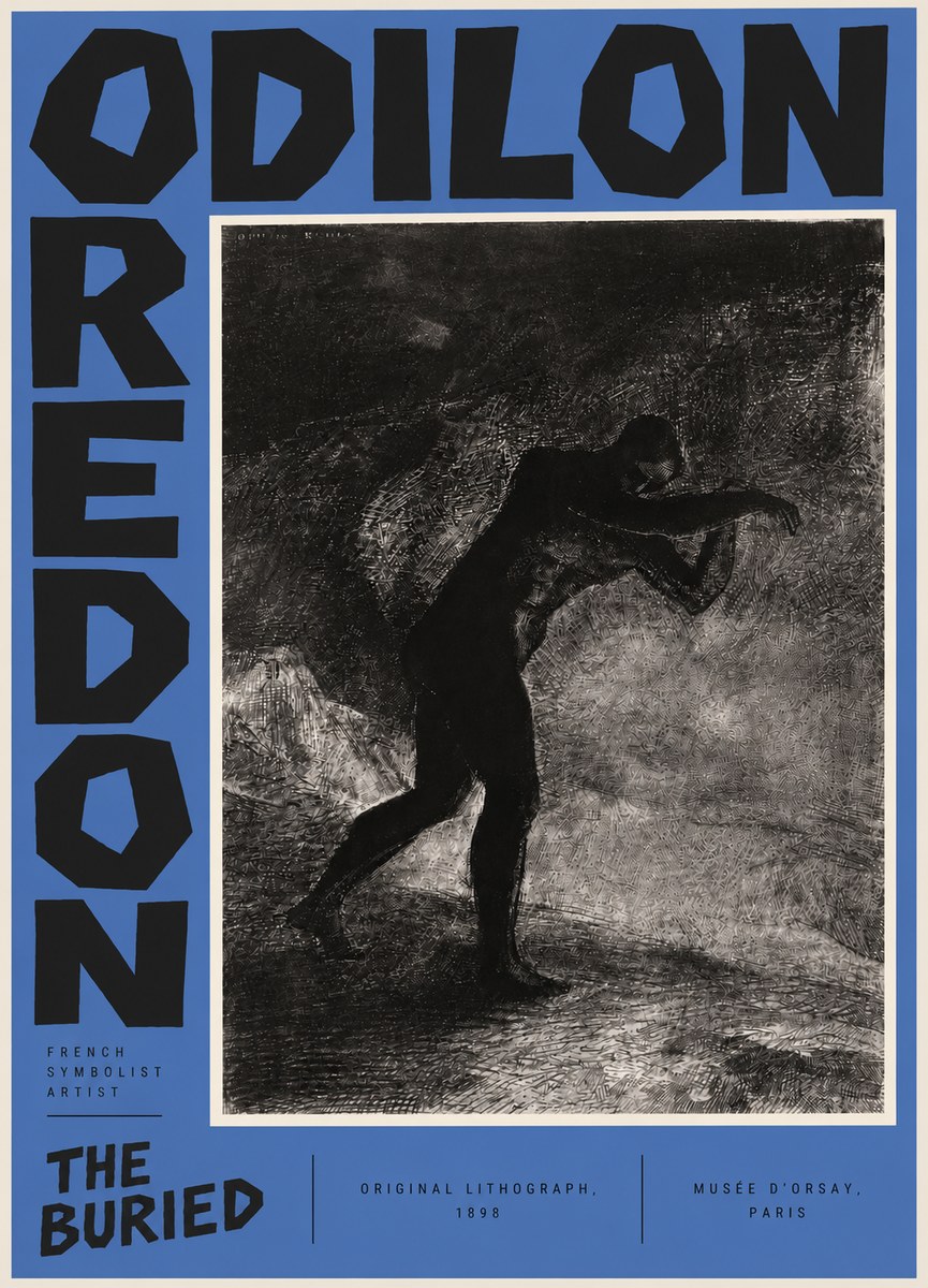 Odilon Redon The Buried No5 - Poszter