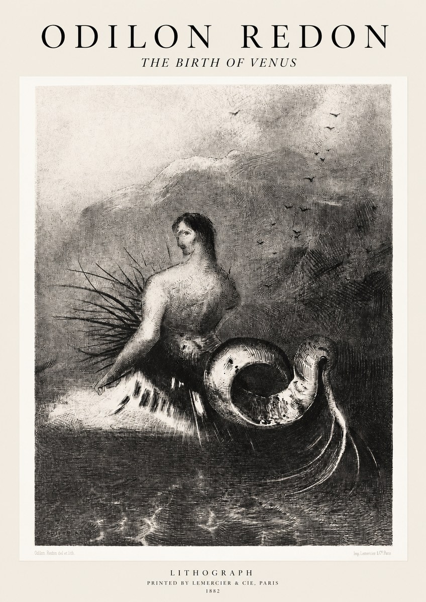 Odilon Redon The Birth of Venus No1 - Poszter