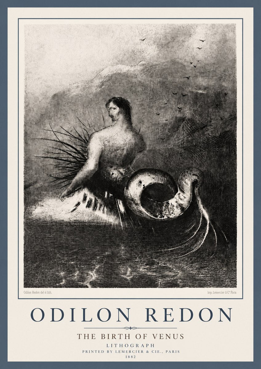 Odilon Redon The Birth of Venus No2 - Poszter