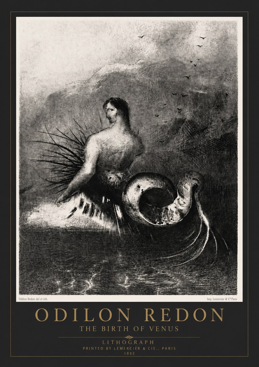 Odilon Redon The Birth of Venus No4 - Poszter