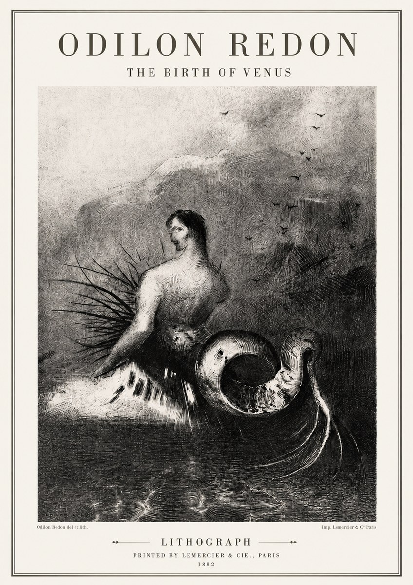 Odilon Redon The Birth of Venus No5 - Poszter