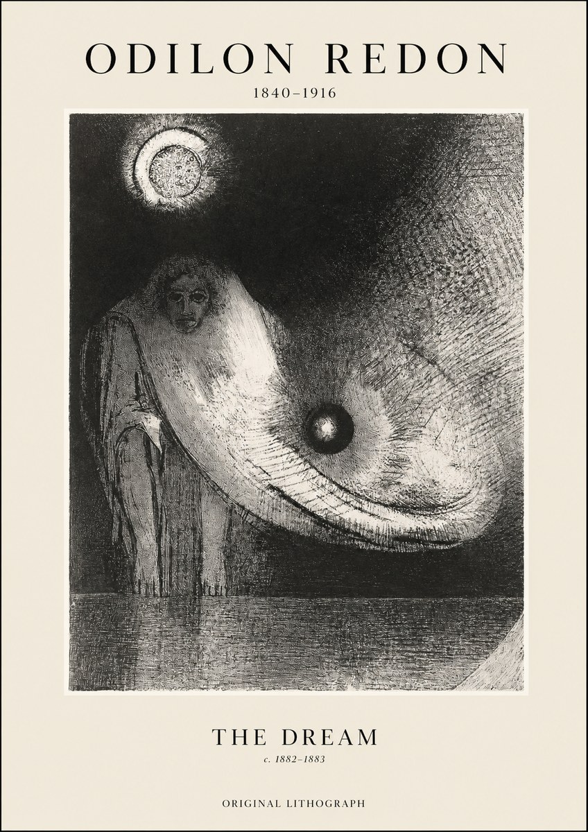 Odilon Redon The Dream No1 - Poszter