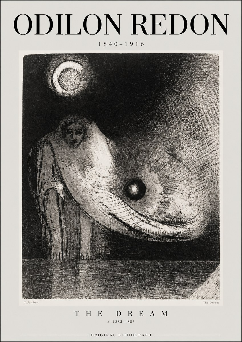 Odilon Redon The Dream No2 - Poszter