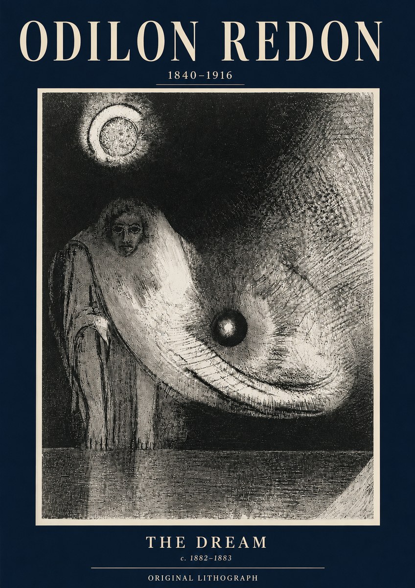 Odilon Redon The Dream No3 - Poszter