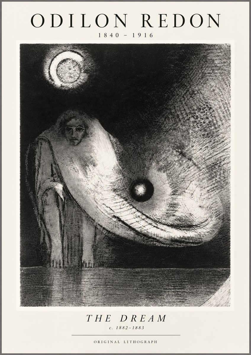 Odilon Redon The Dream No5 - Poszter