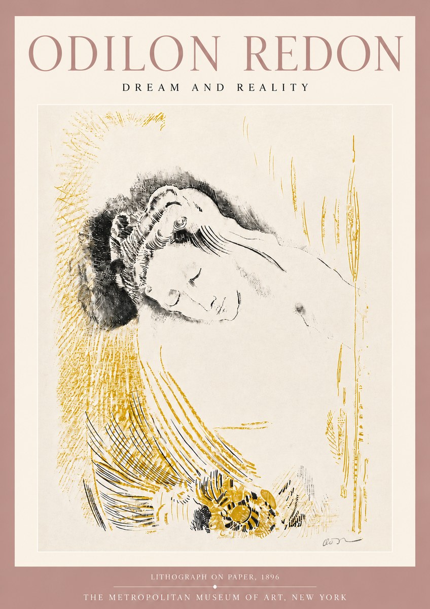 Odilon Redon Dream and Reality No4 - Poszter