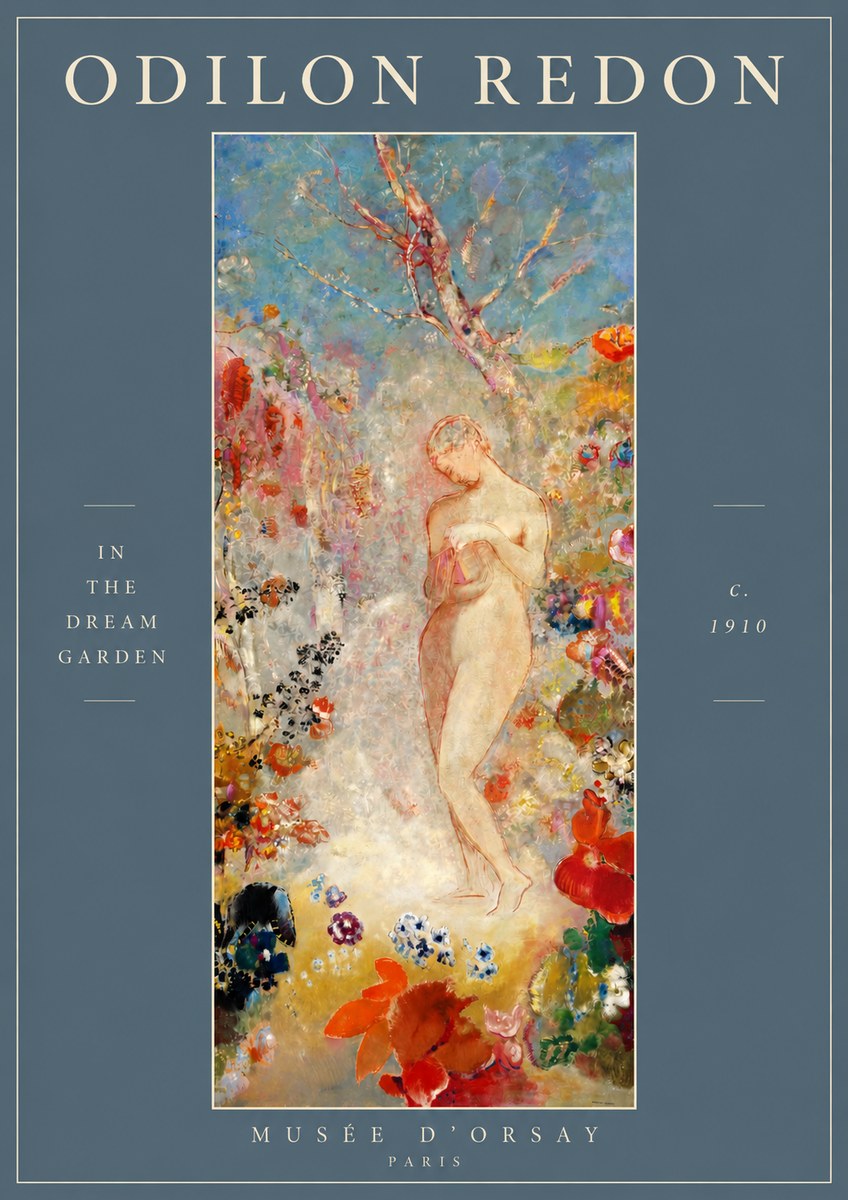 Odilon Redon In the Dream Garden No2 - Poszter