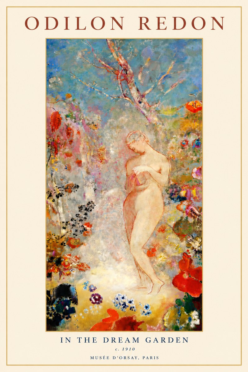 Odilon Redon In the Dream Garden No3 - Poszter