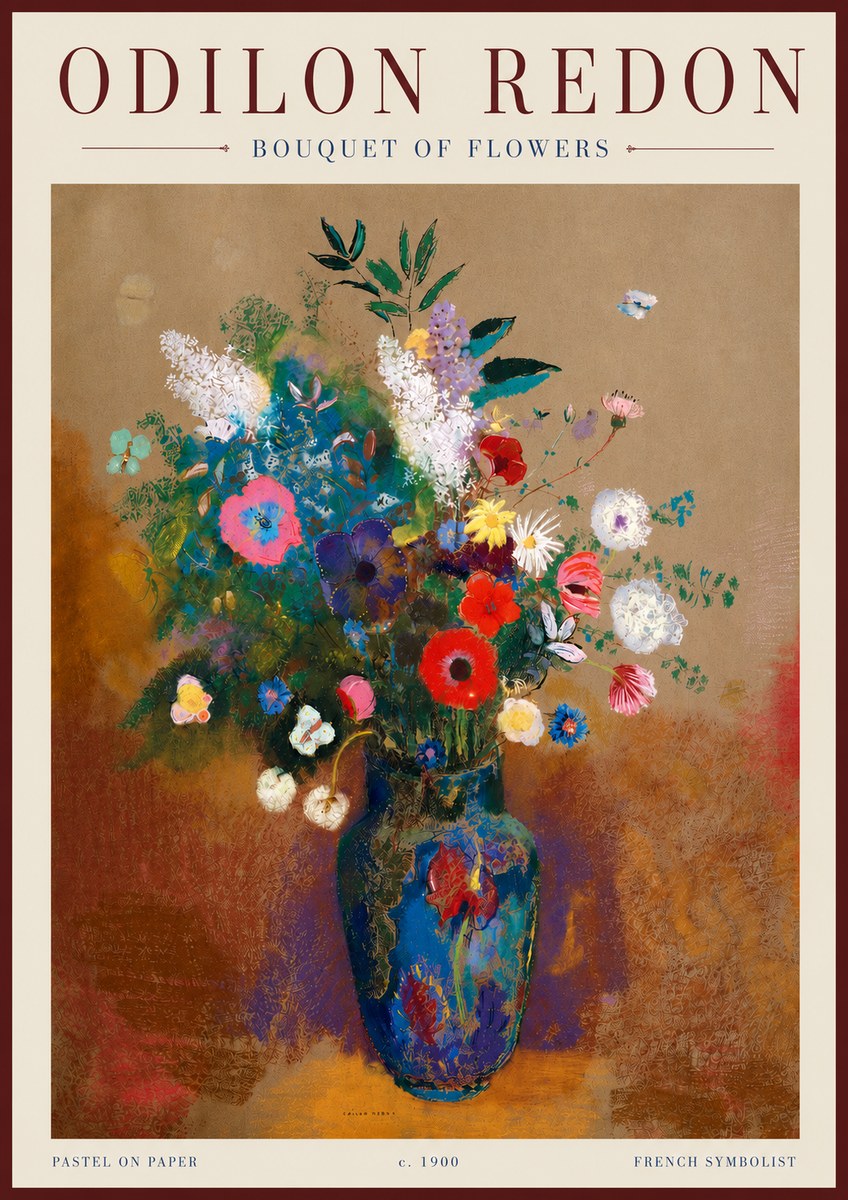 Odilon Redon Bouquet of Flowers No5 - Poszter