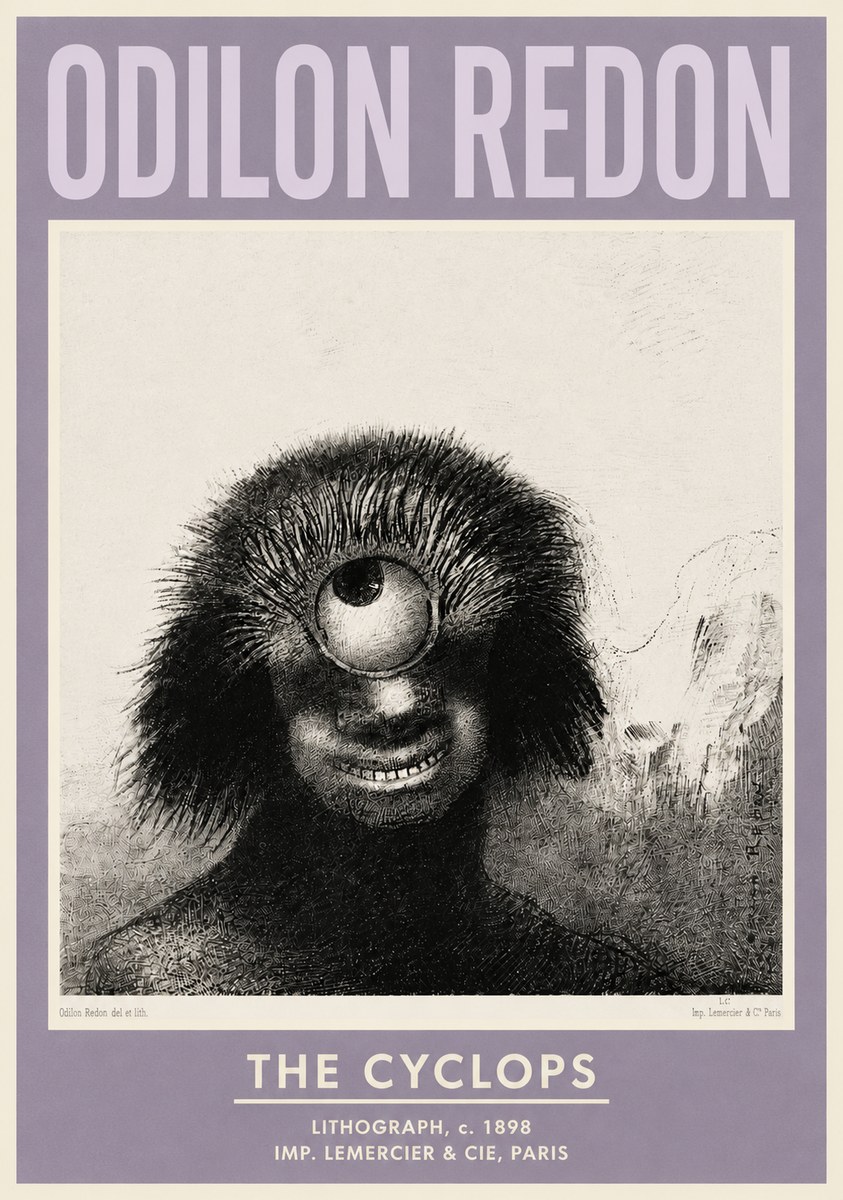 Odilon Redon The Cyclops II No4 - Poszter