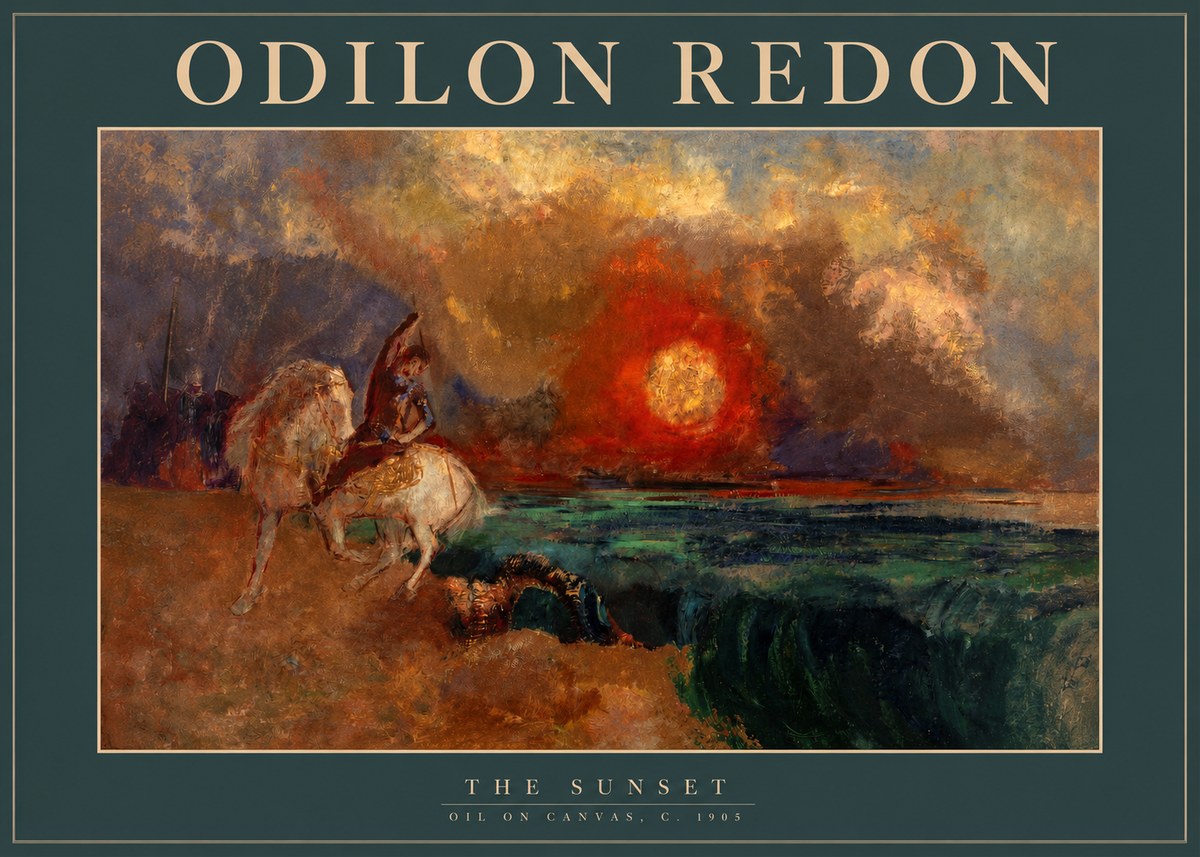 Odilon Redon The Sunset No2 - Poszter