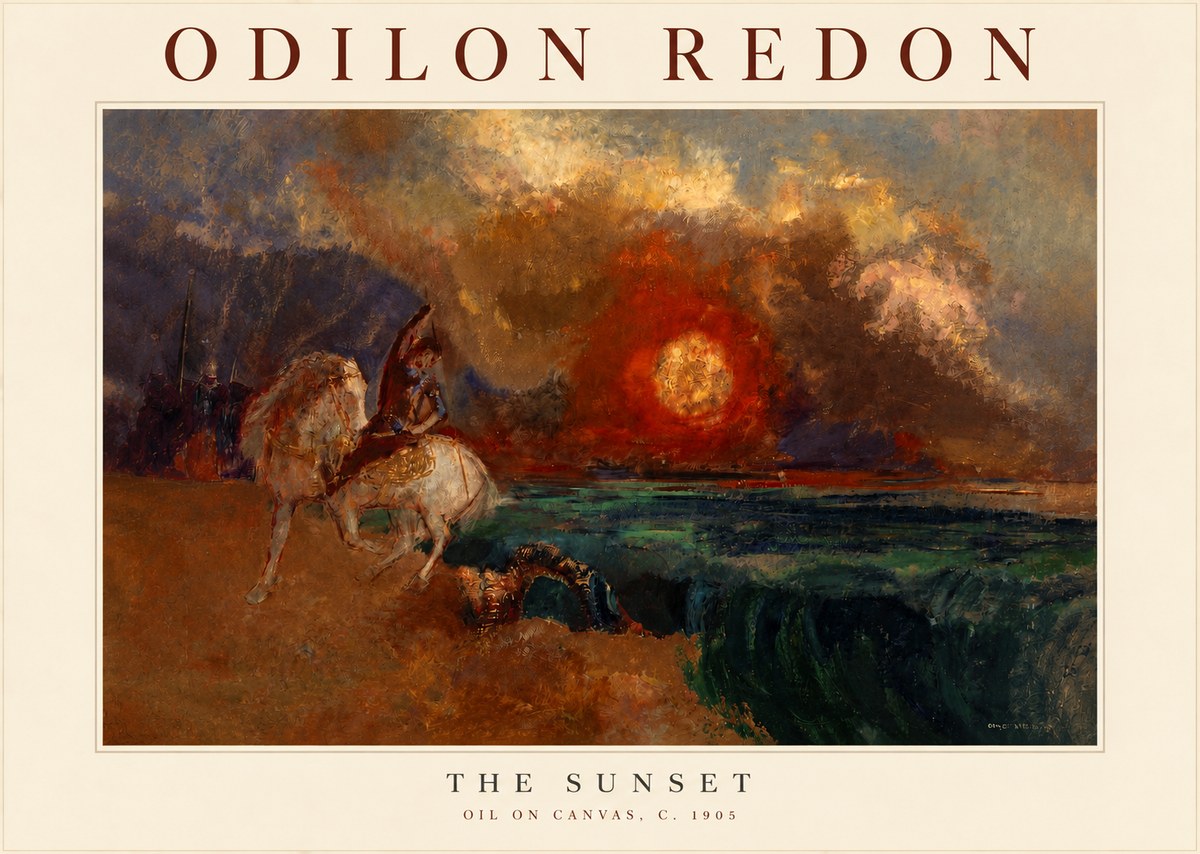 Odilon Redon The Sunset No3 - Poszter