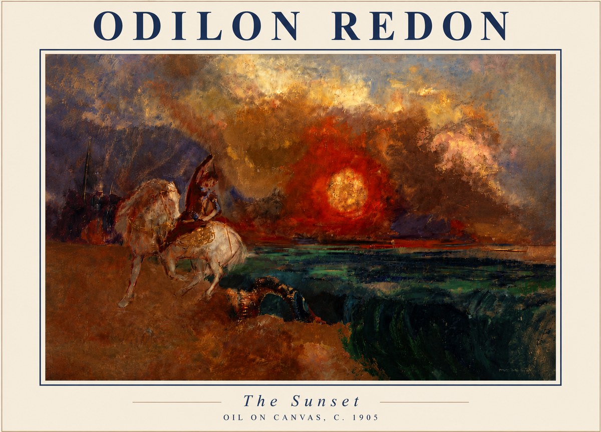 Odilon Redon The Sunset No5 - Poszter