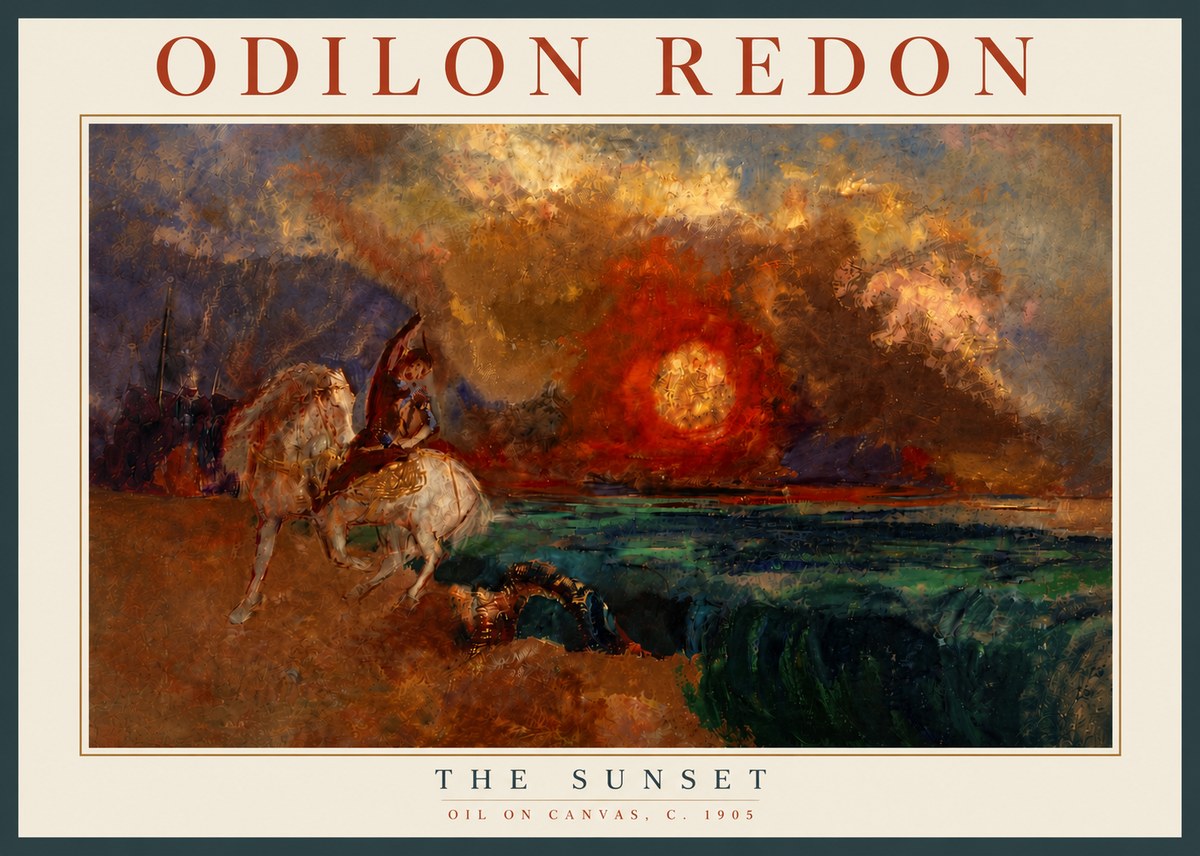 Odilon Redon The Sunset No6 - Poszter