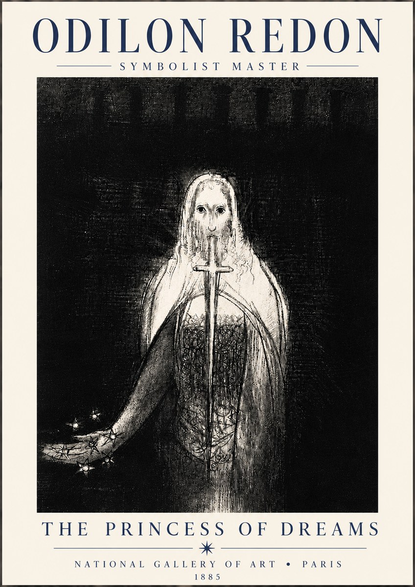 Odilon Redon The Princess of Dreams No6 - Poszter