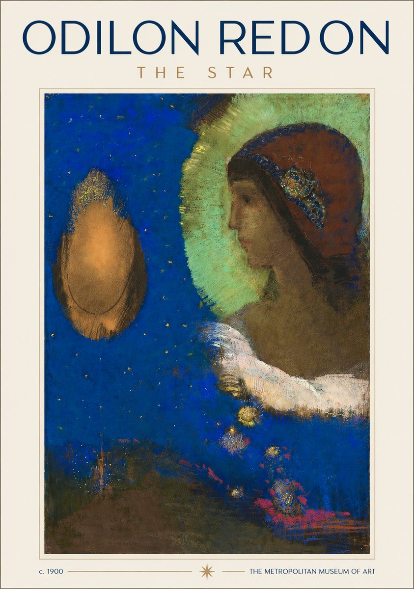 Odilon Redon The Star No3 - Poszter