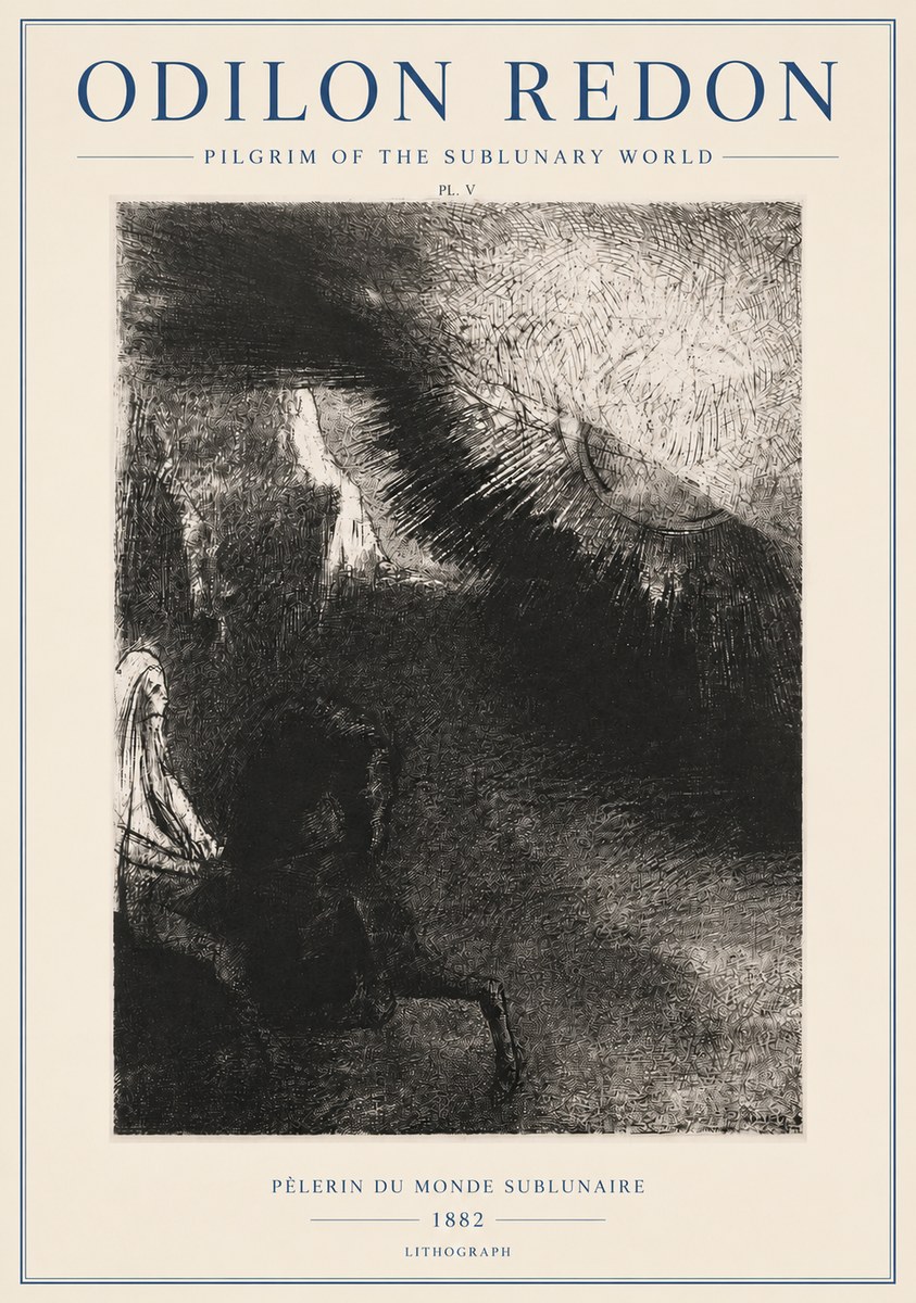 Odilon Redon Pèlerin Du Monde Sublunaire No3 - Poszter