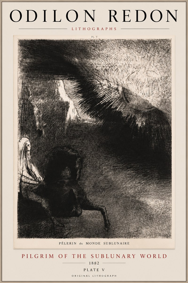 Odilon Redon Pèlerin Du Monde Sublunaire No5 - Poszter