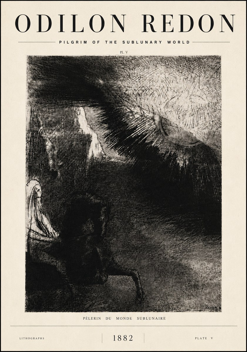 Odilon Redon Pèlerin Du Monde Sublunaire No6 - Poszter