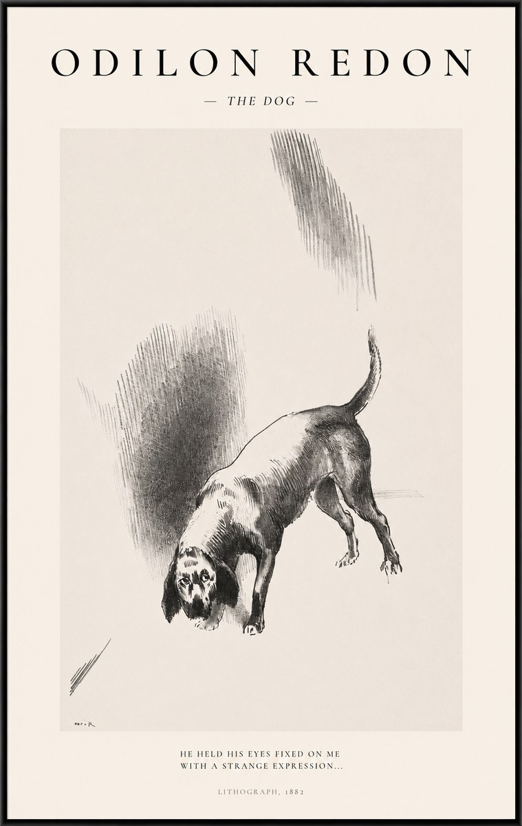 Odilon Redon The Dog No1 - Poszter