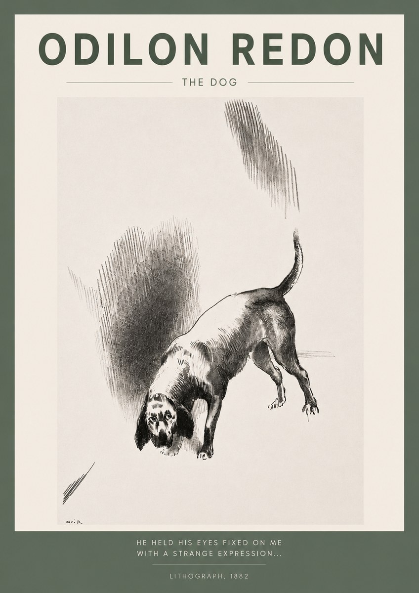Odilon Redon The Dog No2 - Poszter