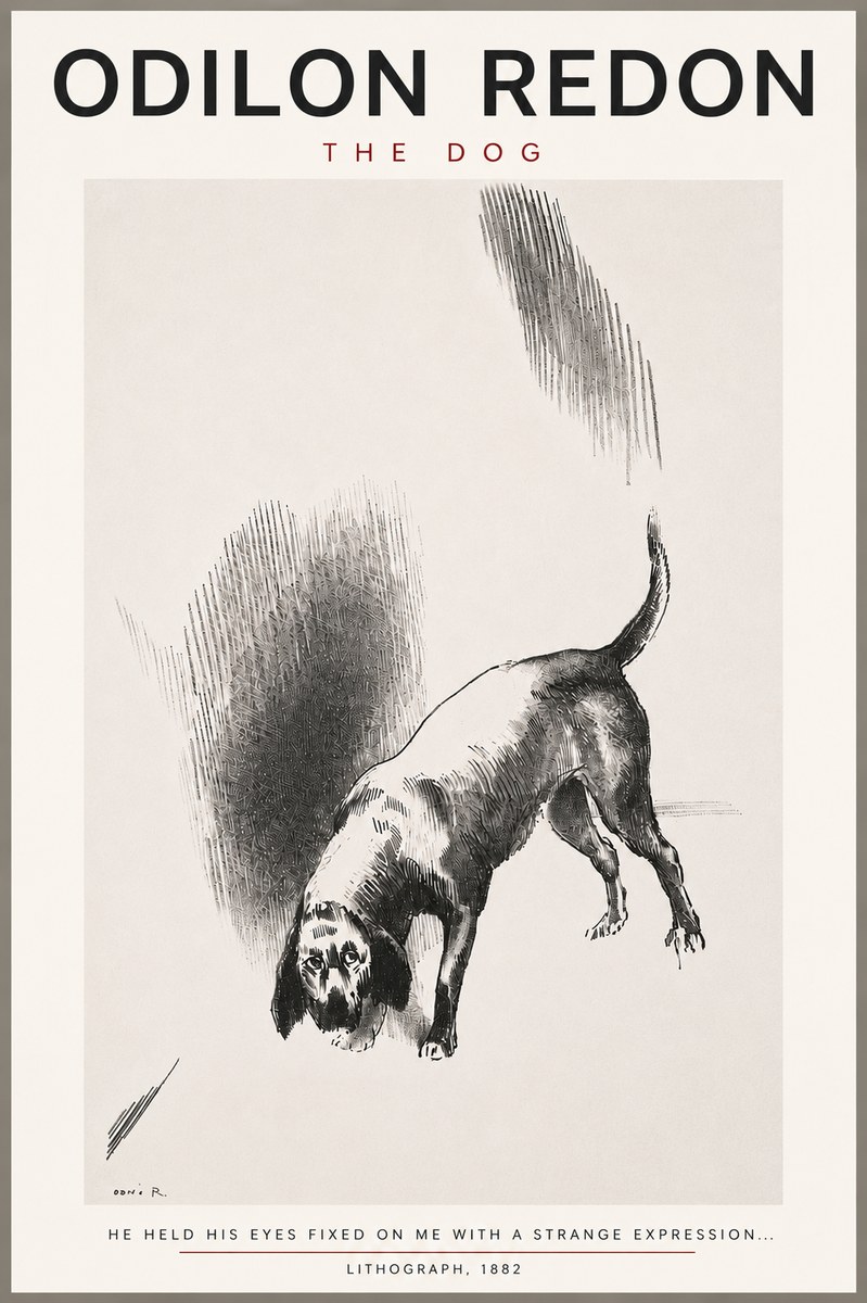 Odilon Redon The Dog No4 - Poszter