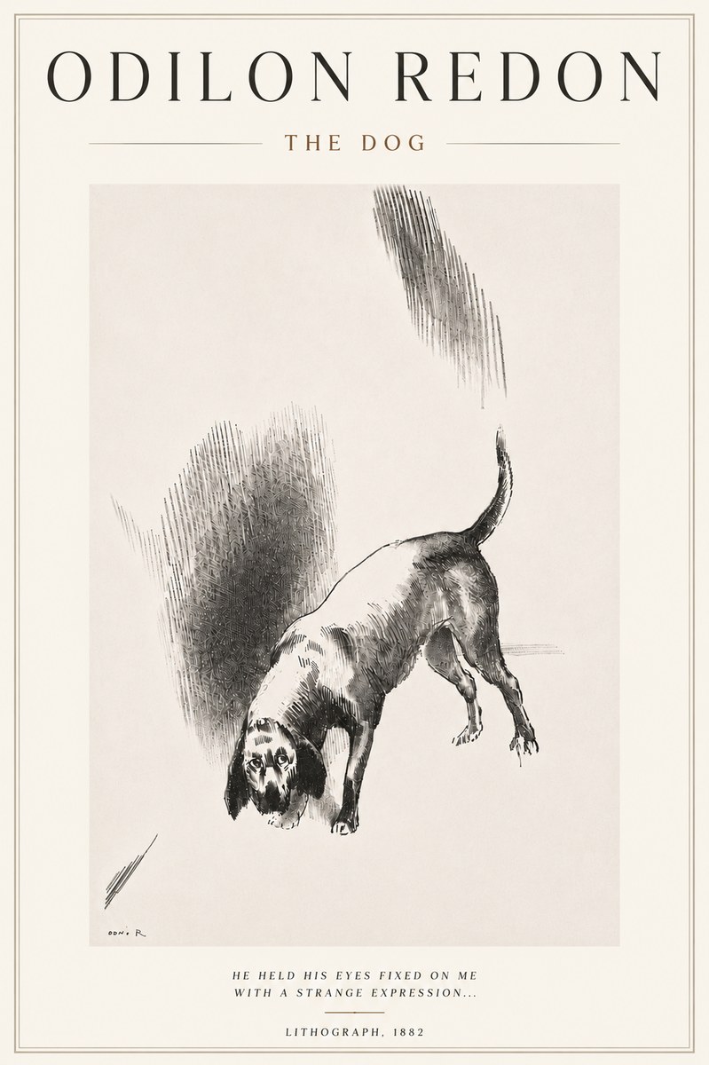 Odilon Redon The Dog No5 - Poszter