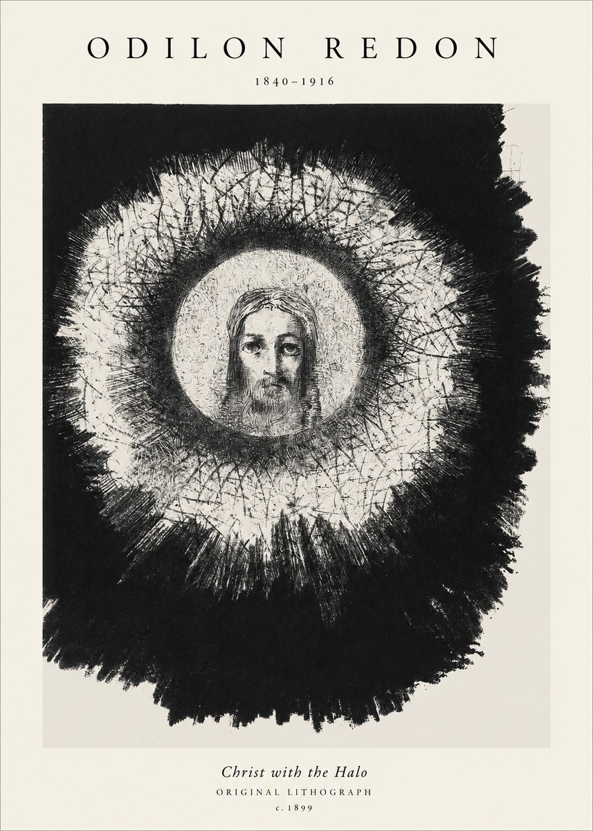 Odilon Redon Christ with the Halo No1 - Poszter