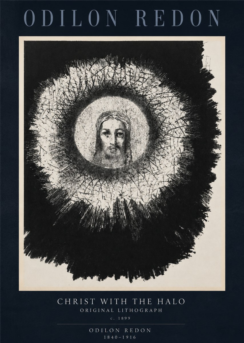 Odilon Redon Christ with the Halo No2 - Poszter