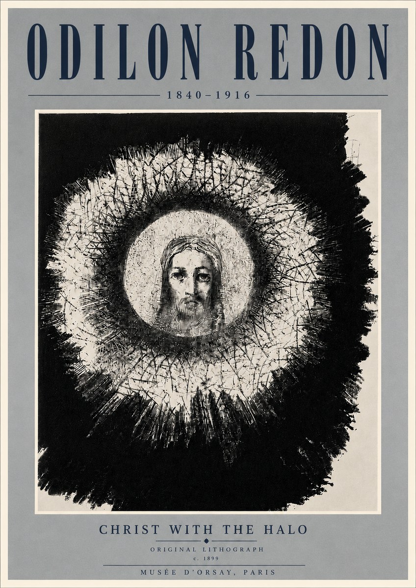 Odilon Redon Christ with the Halo No6 - Poszter