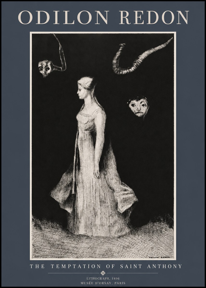 Odilon Redon The Temptation of Saint Anthony No2 - Poszter