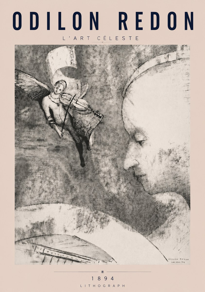 Odilon Redon L'art Céleste No4 - Poszter