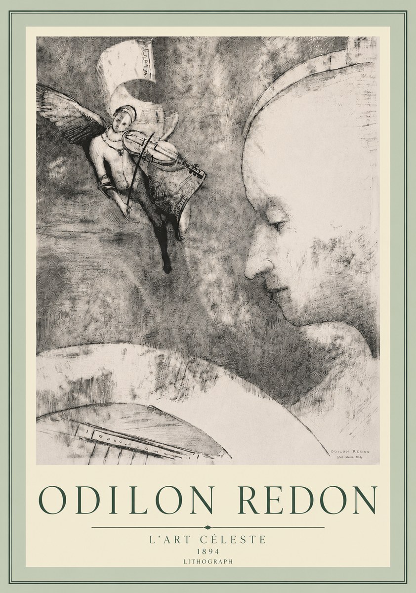 Odilon Redon L'art Céleste No5 - Poszter