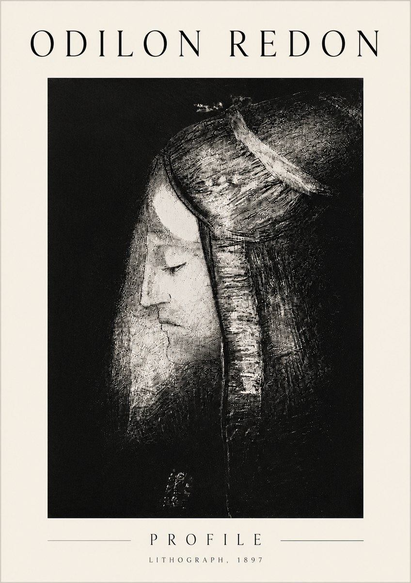 Odilon Redon Profile No6 - Poszter
