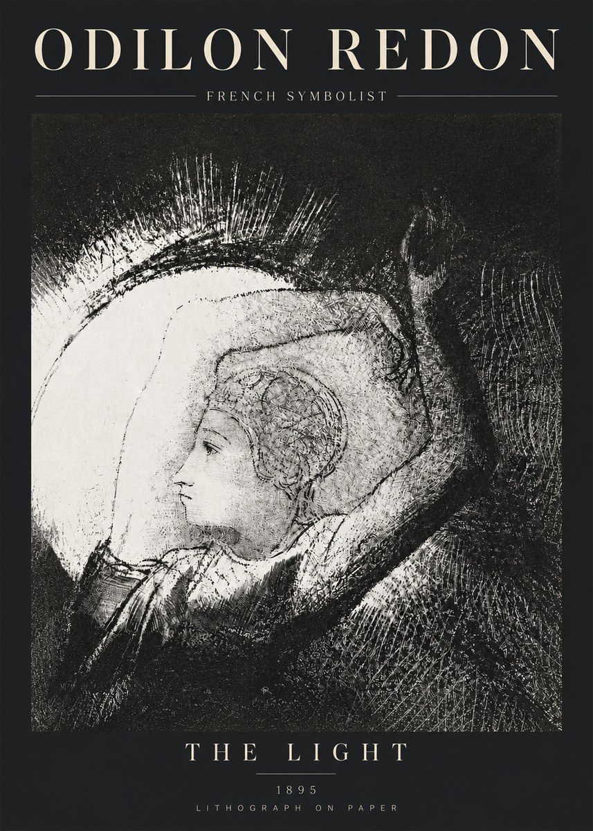 Odilon Redon The Light No3 - Poszter