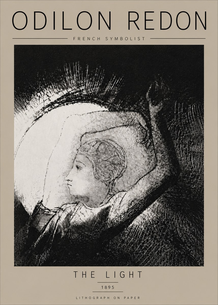 Odilon Redon The Light No6 - Poszter