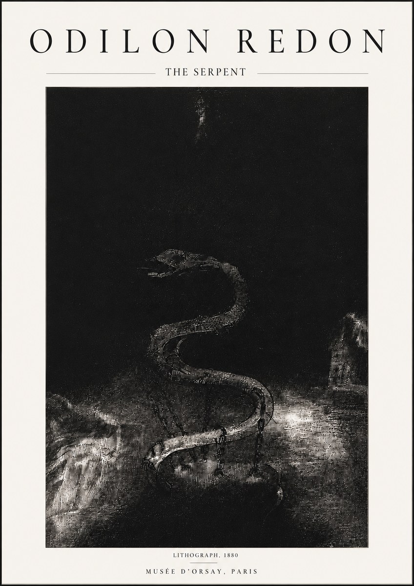 Odilon Redon The Serpent No5 - Poszter
