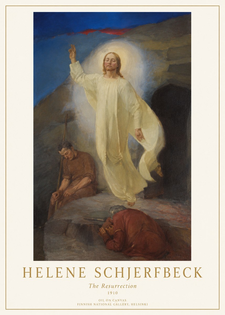 Helene Schjerfbeck The Resurrection No1 - Poszter