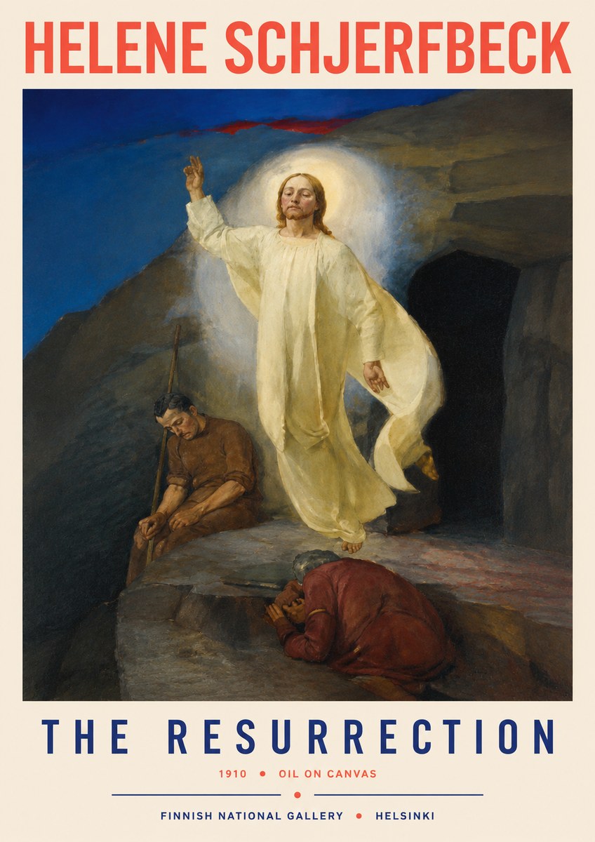 Helene Schjerfbeck The Resurrection No2 - Poszter