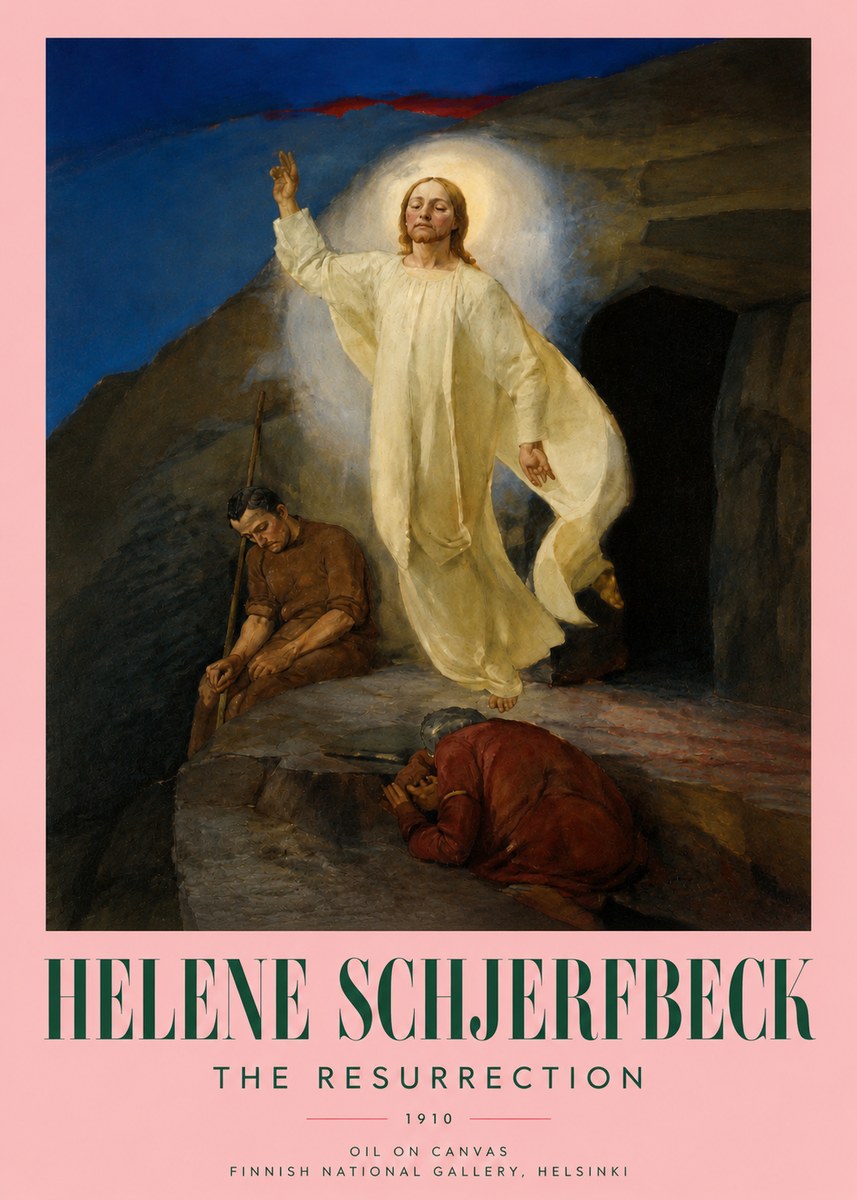 Helene Schjerfbeck The Resurrection No3 - Poszter