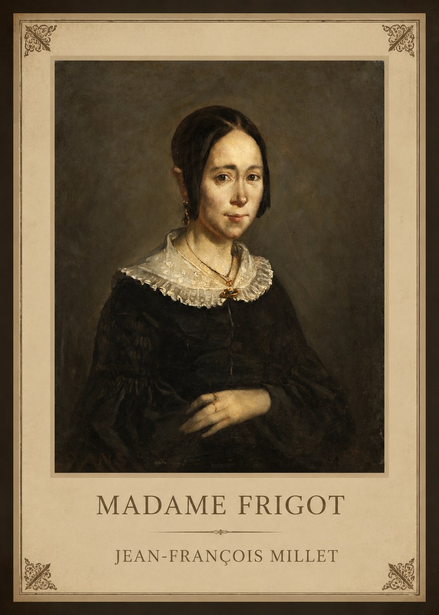 Jean-François Millet Madame Frigot No1 - Poszter