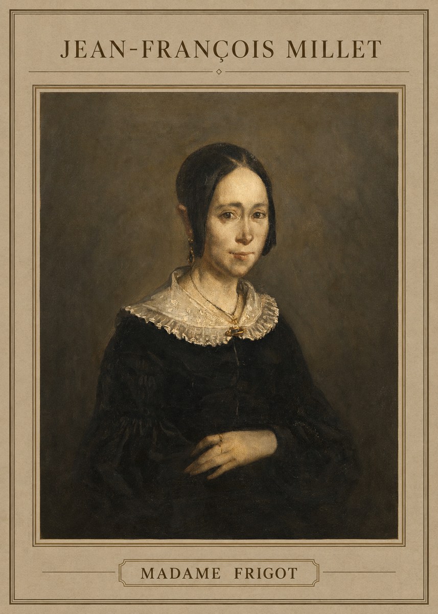 Jean-François Millet Madame Frigot No4 - Poszter