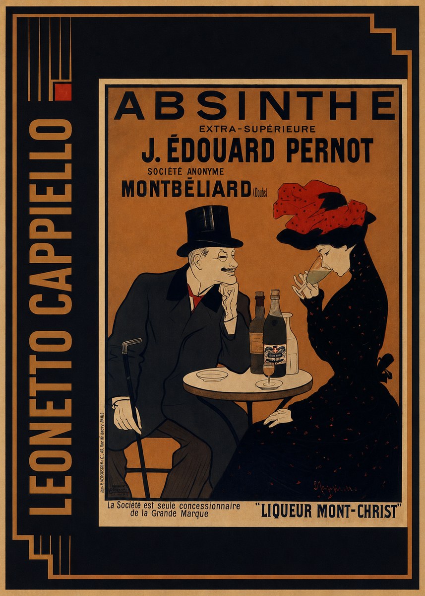 Leonetto Cappiello Absinthe J. Édouard Pernot No2 - Poszter