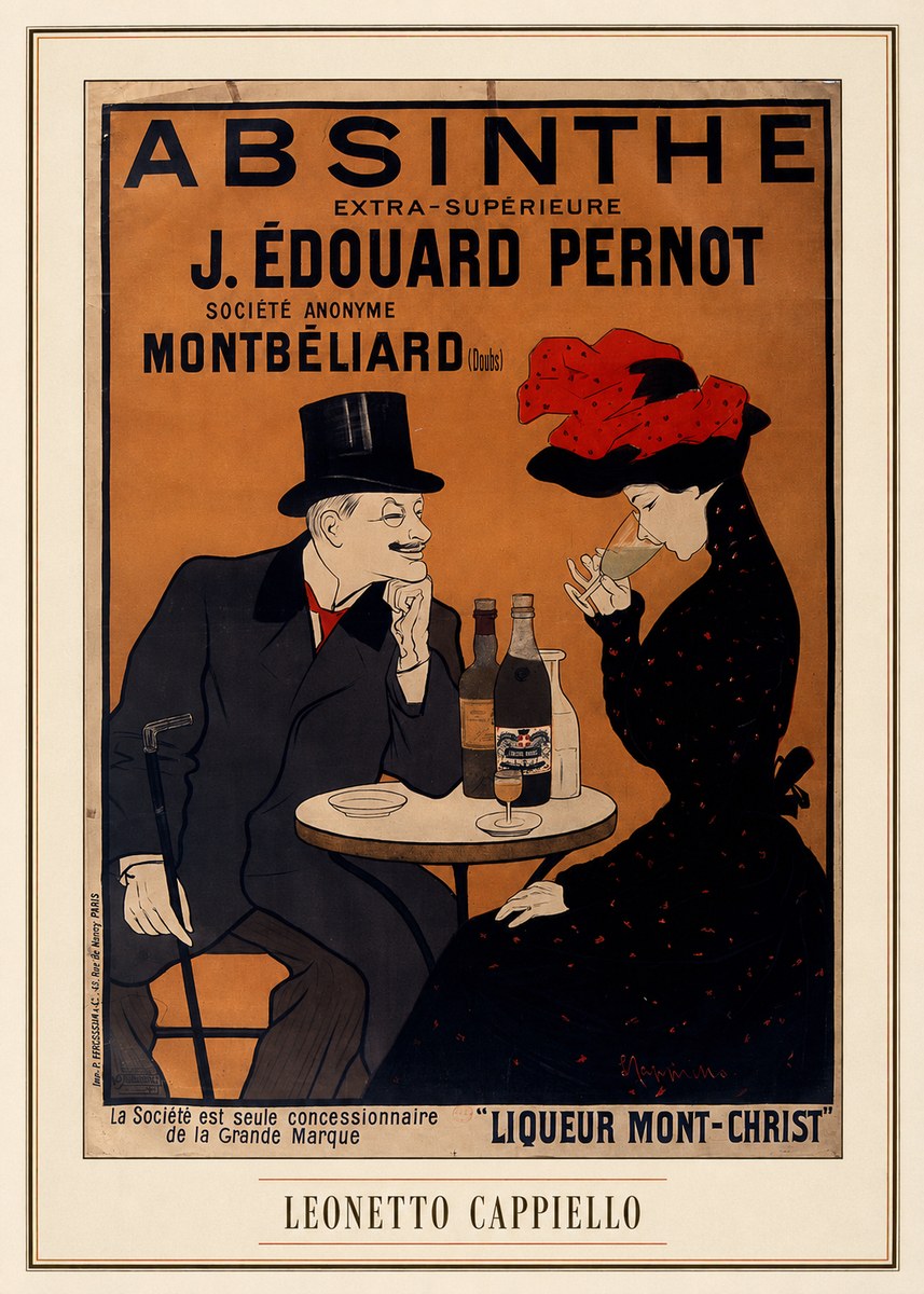 Leonetto Cappiello Absinthe J. Édouard Pernot No3 - Poszter