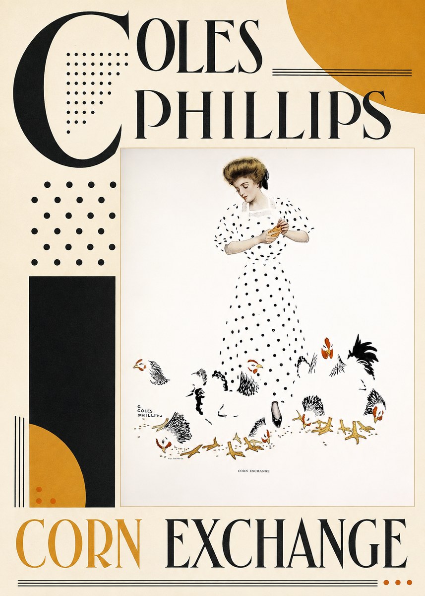 Coles Phillips Corn Exchange No3 - Poszter