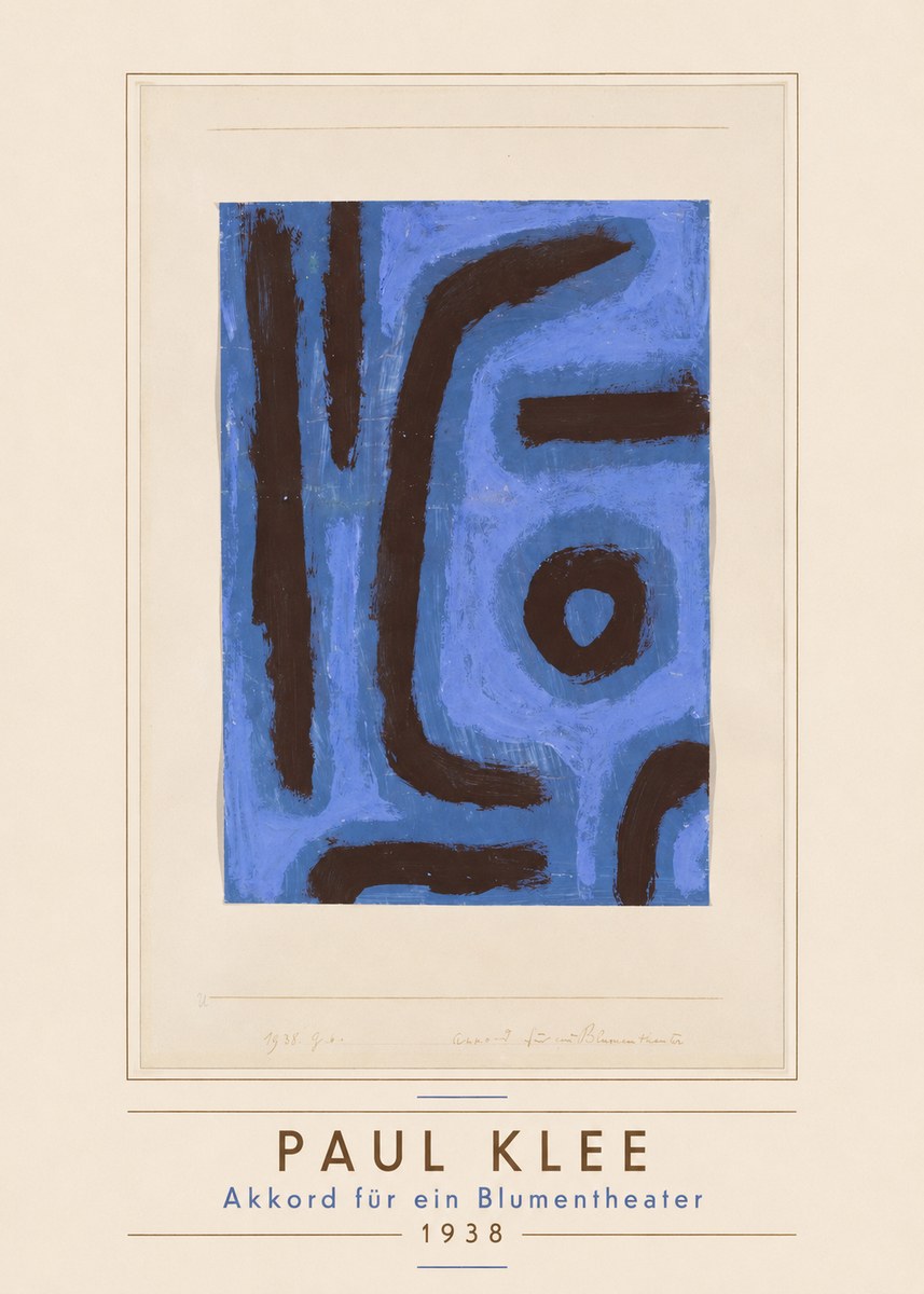 Paul Klee Akkord Für Ein Blumentheater No3 - Poszter